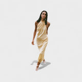 Gala - Halterneck-satiini mekko
