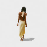 Gala - Halterneck-satiini mekko