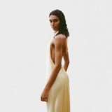 Gala - Halterneck-satiini mekko