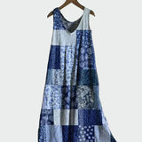Sininen Patchwork-mekko