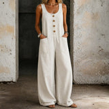 Willy - Vintage Pestyt Puuvilladenim Overallit