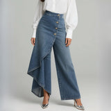 Amelia - Kääntö Denim-Housut