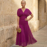 Fiona | Elegantti Fuksia Mekko