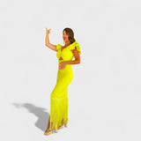 Lúcia - Neon flamencomekko