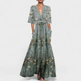 Rute - Elegantti kukkakuosis maxi-mekko