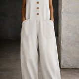Willy - Vintage Pestyt Puuvilladenim Overallit