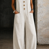 Willy - Vintage Pestyt Puuvilladenim Overallit