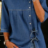Vera - Pitkä Vintage Denim-paita