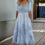 INDIGO | ELEGANTTI KUKKAMEKKO MIDI