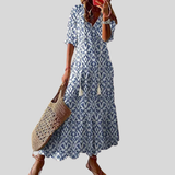 Michaela - Boho-mekko vatsapeitteellä