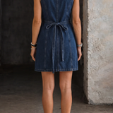 Lila - Rentoa Denim Yhteensopivaa Mekkoa