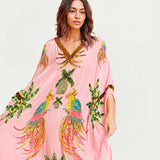 Alessandra - Pitkä Kuvioitu Mekko