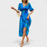 Clara - Elegantti Midi Kukallinen Mekko