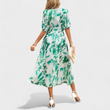 Clara - Elegantti Midi Kukallinen Mekko