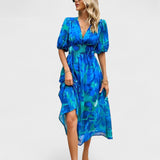Clara - Elegantti Midi Kukallinen Mekko