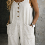 Willy - Vintage Pestyt Puuvilladenim Overallit