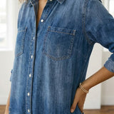 Monica - Denim Puuvillahaalari
