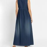 Ivy - Vintage Denim Maxi Mekko