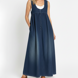 Ivy - Vintage Denim Maxi Mekko