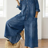 Monica - Denim Puuvillahaalari
