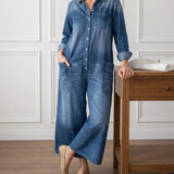 Monica - Denim Puuvillahaalari
